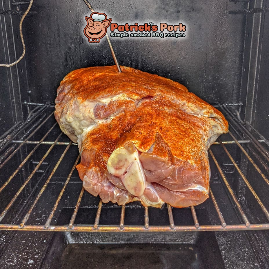 Proper pork shoulder placement in smoker rack