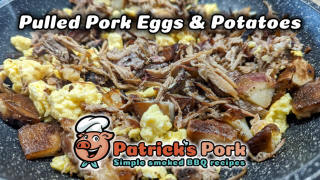 Smoked pork with eggs