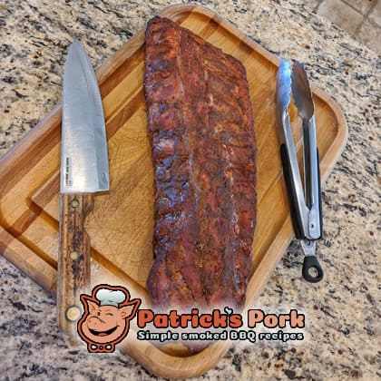 Smoked pork with bbq rub
